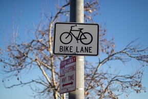 Bike lane signage